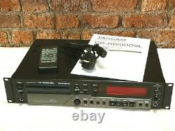 Tascam Cd-rw900sl Rack Mount CD Recorder Rewriter & Player + Manuel & Remote