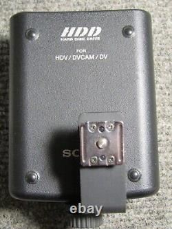 Unité d'enregistrement sur disque dur Sony modèle HVR-DR60 avec montage pour caméra, utilisée, fonctionne