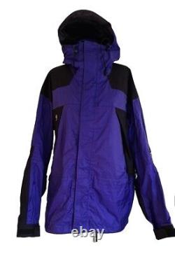 Veste à capuche Mountain Hardwear pour homme, parka de ski en Gore-tex violet/noir. Grand.