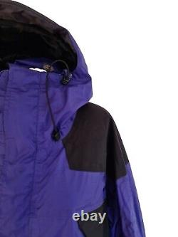 Veste à capuche Mountain Hardwear pour homme, parka de ski en Gore-tex violet/noir. Grand.