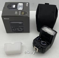 Vgc Nissin I40 Flashgun Pour Nikon Shoe Mount Flash Unit Noir + Case Boxed