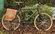 Vintage Retro Custom Mono Speed Courier Messenger Mountain Bike Noir Et Tan